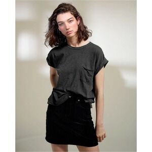 Rag & Bone Dive Skirt in Black Velvet Casual Mini Skirt size‎ 27